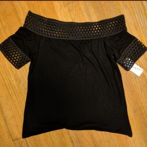 Off Shoulder Knit Top